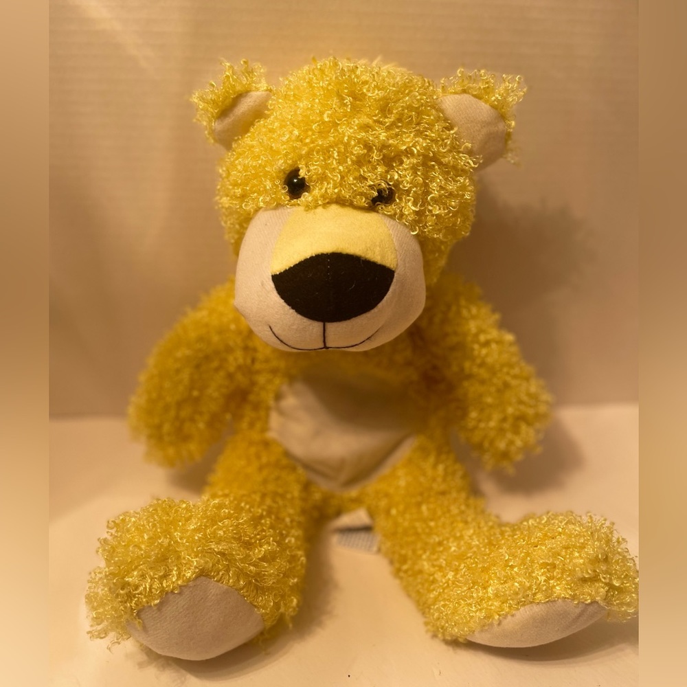 Cal Plush 16” Yellow Curly Haired Stuffed Animal